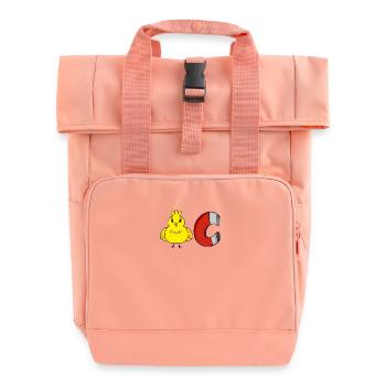 Chick Magnet - Roll Top Backpack with Two Handles - chintz rose - Front