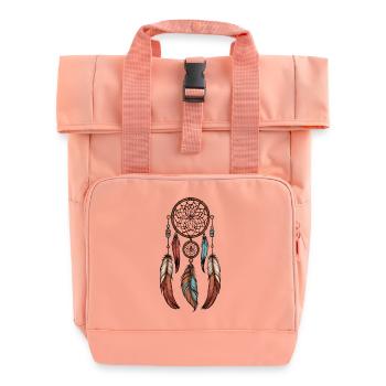 Traumfänger - Rolltop Rucksack mit zwei Griffen - Chintzrosa - Vorne