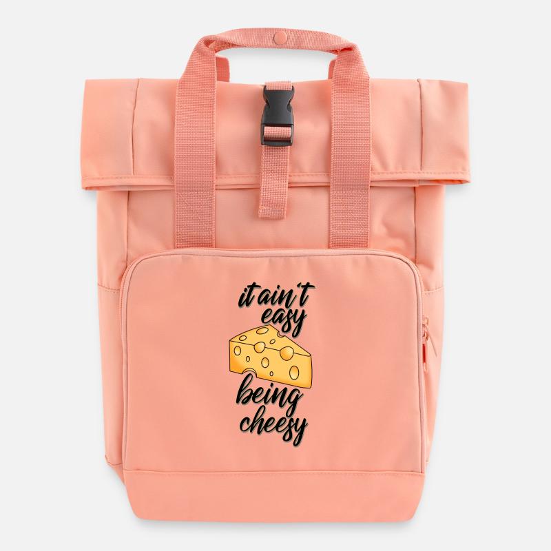 Cheesy - Rolltop Rucksack mit zwei Griffen - Chintzrosa