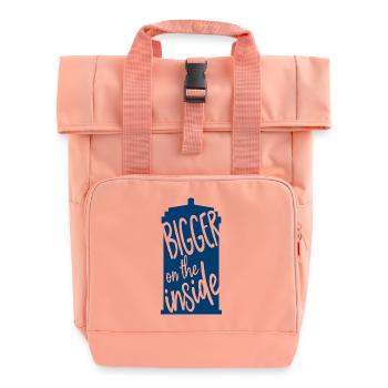 Bigger on the inside - Roll Top Backpack with Two Handles - chintz rose - Front