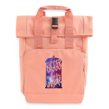Bigger on the inside - Roll Top Backpack with Two Handles - chintz rose - Front
