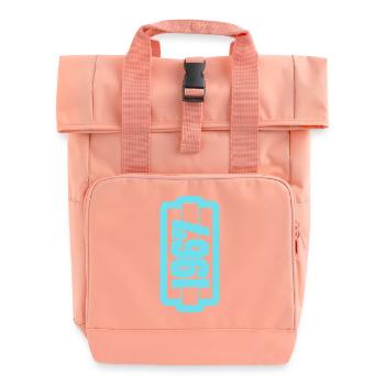 Jahr 1967 - Rolltop Rucksack mit zwei Griffen - Chintzrosa - Vorne