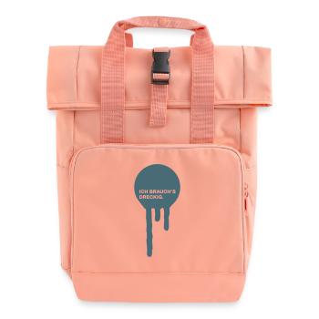 dreckig - Rolltop Rucksack mit zwei Griffen - Chintzrosa - Vorne