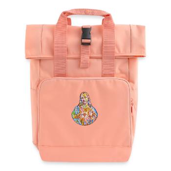 Ich liebe Jesus Christus Kirchenfenster * Jesu - Rolltop Rucksack mit zwei Griffen - Chintzrosa - Vorne