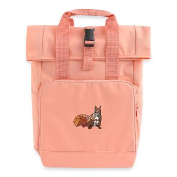 Eichhörnchen blanko - Rolltop Rucksack mit zwei Griffen - Chintzrosa - Vorne