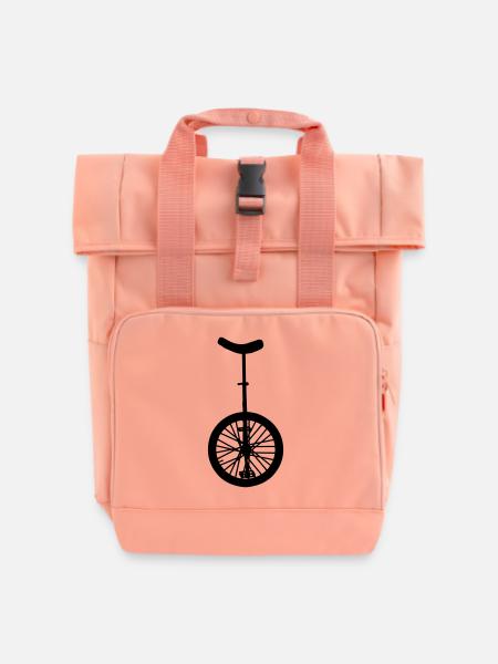 Einrad - Rolltop Rucksack mit zwei Griffen - Chintzrosa