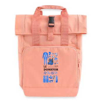 Ich kann nicht, ich bin auf das Wrack der Donator getaucht. - Rolltop Rucksack mit zwei Griffen - Chintzrosa - Vorne