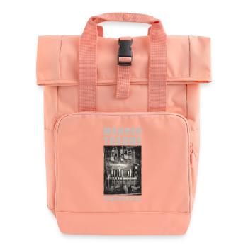 Männerträume Werkstatt Motiv - Rolltop Rucksack mit zwei Griffen - Chintzrosa - Vorne