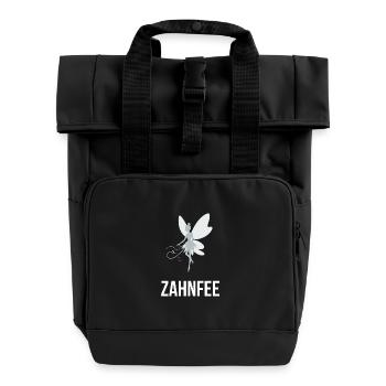 tooth fairy - Roll Top Backpack with Two Handles - black - Front