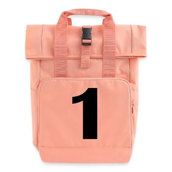 1 - Rolltop Rucksack mit zwei Griffen - Chintzrosa - Vorne