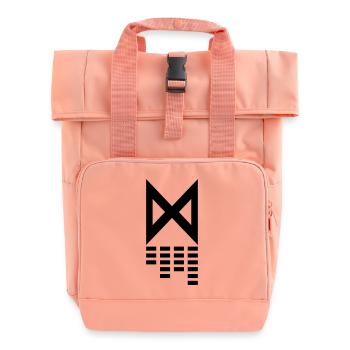 Dianzu Logo full AI - Rolltop Rucksack mit zwei Griffen - Chintzrosa - Vorne