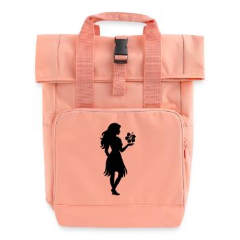 tiki girl - Rolltop Rucksack mit zwei Griffen - Chintzrosa - Vorne