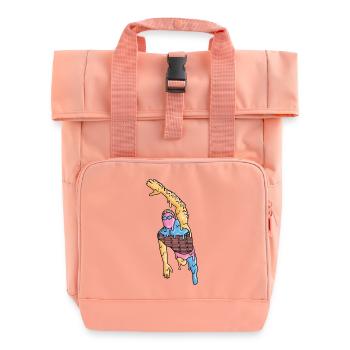 Schwimmen Eiscreme Schwimmsport Herren Schwimmer - Rolltop Rucksack mit zwei Griffen - Chintzrosa - Vorne