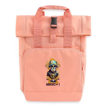 DJ Skull - Rolltop Rucksack mit zwei Griffen - Chintzrosa - Vorne