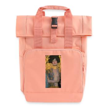 Gustav Klimt: Judith mit dem Haupt des Holofernes - Rolltop Rucksack mit zwei Griffen - Chintzrosa - Vorne