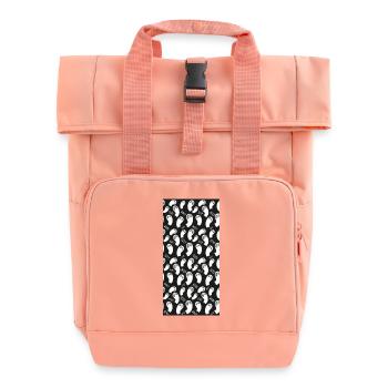 Halloween case 1 - Roll Top Backpack with Two Handles - chintz rose - Front