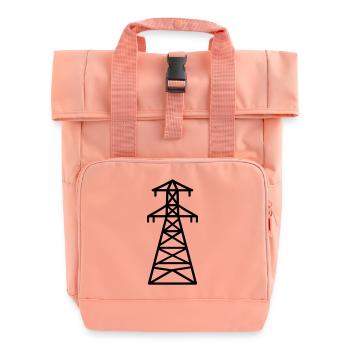 Strommast - Rolltop Rucksack mit zwei Griffen - Chintzrosa - Vorne