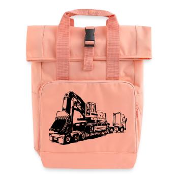 Bagger - Rolltop Rucksack mit zwei Griffen - Chintzrosa - Vorne