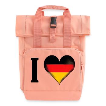 I ♥️ Allemagne | J’aime l’Allemagne - Sac à dos Roll Top à deux anses - rose liberty - Devant