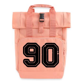90 - Roll Top Backpack with Two Handles - chintz rose - Front