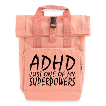 ADHS - Rolltop Rucksack mit zwei Griffen - Chintzrosa - Vorne