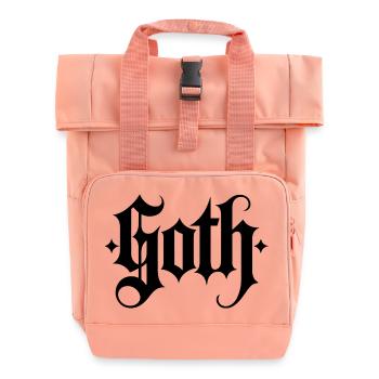 Goth Mommy - Cool Stoic Design - Roll Top Backpack with Two Handles - chintz rose - Front