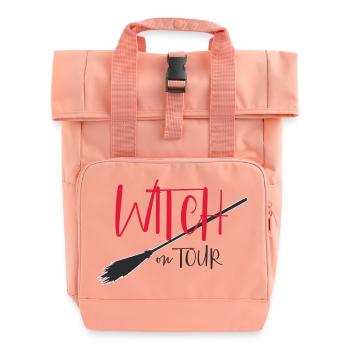 Logo de la Sorcière en tournée - Sac à dos Roll Top à deux anses - rose liberty - Devant