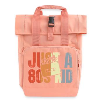 Juste un gamin des années 80 - Sac à dos Roll Top à deux anses - rose liberty - Devant
