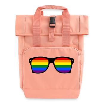 glasses rainbow - Rolltop Rucksack mit zwei Griffen - Chintzrosa - Vorne