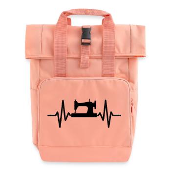Nähen Nähmaschine Leidenschaft - Rolltop Rucksack mit zwei Griffen - Chintzrosa - Vorne