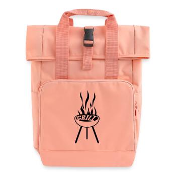 Grill - Roll Top Backpack with Two Handles - chintz rose - Front