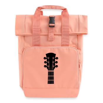 Logo de guitare - Sac à dos Roll Top à deux anses - rose liberty - Devant
