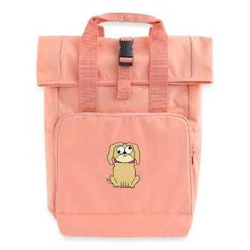 Mops - Rolltop Rucksack mit zwei Griffen - Chintzrosa - Vorne