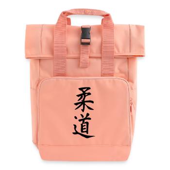Judo - Roll Top Backpack with Two Handles - chintz rose - Front