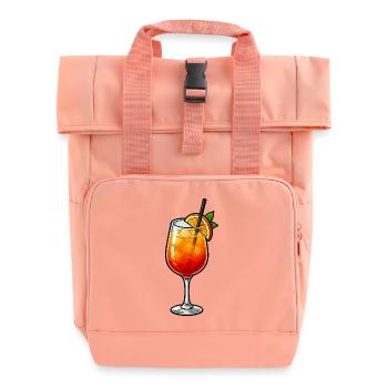 Sommer-Cocktail  - Rolltop Rucksack mit zwei Griffen - Chintzrosa - Vorne