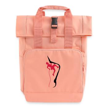 Klettern seil bergsteiger - Rolltop Rucksack mit zwei Griffen - Chintzrosa - Vorne