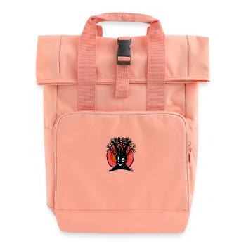 Sonnenuntergang Horizont Natur Apfelbaum Herbst - Rolltop Rucksack mit zwei Griffen - Chintzrosa - Vorne