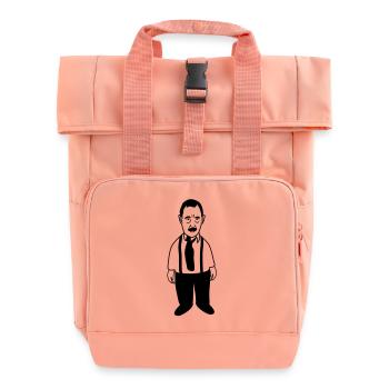 alfred - Roll Top Backpack with Two Handles - chintz rose - Front