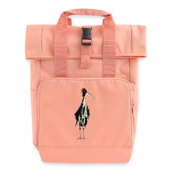 Stork - Roll Top Backpack with Two Handles - chintz rose - Front