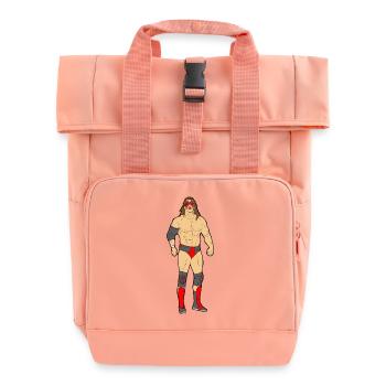 lutteur de lutte boxeurs sumo boxing1 - Sac à dos Roll Top à deux anses - rose liberty - Devant