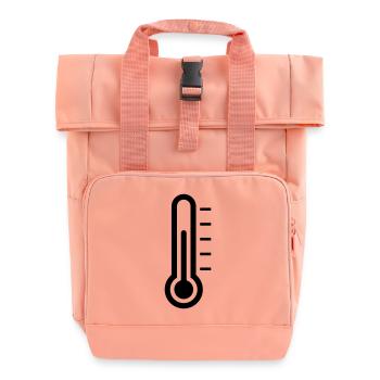 Thermometer - Rolltop Rucksack mit zwei Griffen - Chintzrosa - Vorne