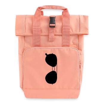 Sonnenbrille - Rolltop Rucksack mit zwei Griffen - Chintzrosa - Vorne