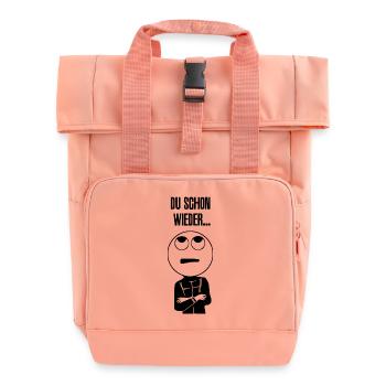 You again ... - Roll Top Backpack with Two Handles - chintz rose - Front