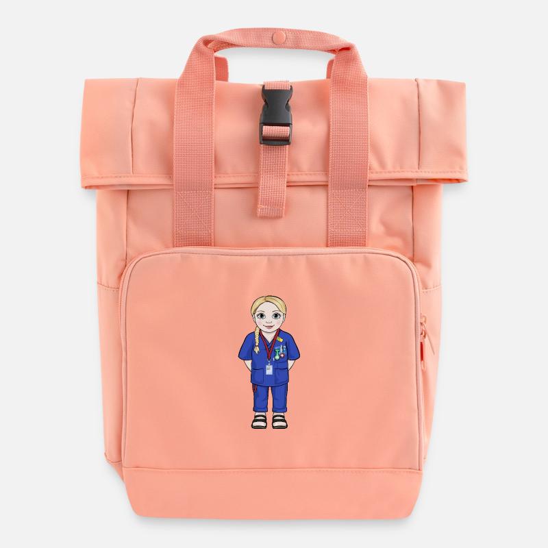 Uskan Greta - Sac à dos Roll Top à deux anses - rose liberty