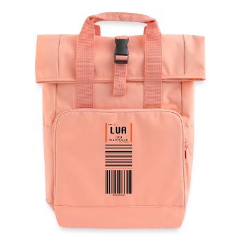 Flughafen Lukla Nepal - Rolltop Rucksack mit zwei Griffen - Chintzrosa - Vorne
