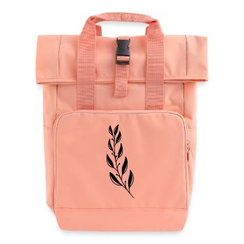 Magnolien Zweig - Rolltop Rucksack mit zwei Griffen - Chintzrosa - Vorne