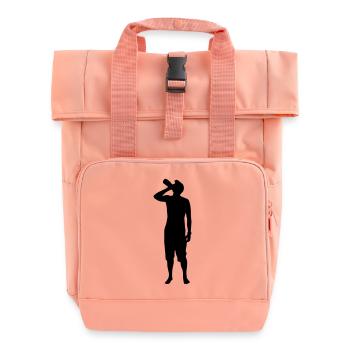 drinking man - Rolltop Rucksack mit zwei Griffen - Chintzrosa - Vorne