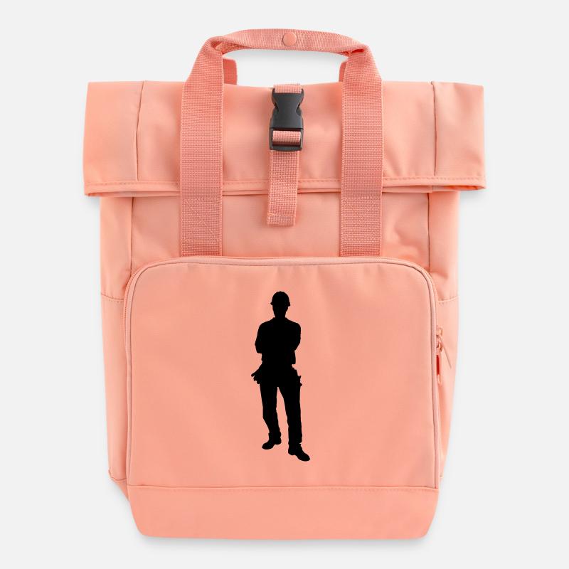 carpenter profession - Rolltop Rucksack mit zwei Griffen - Chintzrosa
