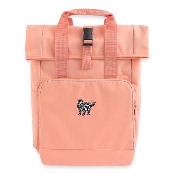 Brontosaure Zebra Fusion : Fantastique - Sac à dos Roll Top à deux anses - rose liberty - Devant