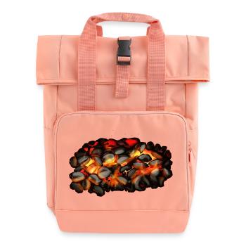 glühende Kohlen - Rolltop Rucksack mit zwei Griffen - Chintzrosa - Vorne